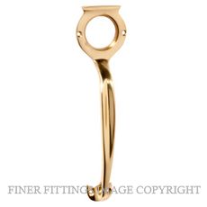 TRADCO PULL HANDLE CYLINDER HOLE 185MM POLISHED BRASS