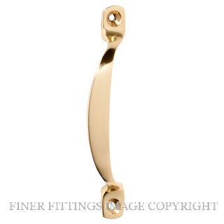 TRADCO OFFSET HANDLE 100MM POLISHED BRASS