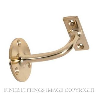 TRADCO 1545 HAND RAIL BRACKET 75MM POLISHED BRASS