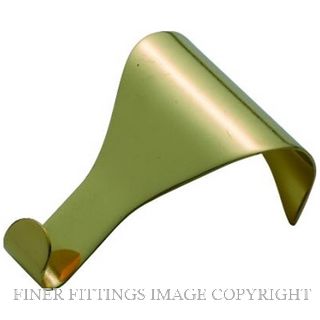 TRADCO 1550 PICTURE RAIL HOOK PLAIN SB POLISHED BRASS