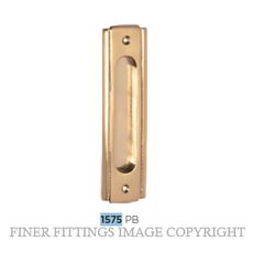TRADCO 1575 SLIDING DOOR PULL 150 X 43MM POLISHED BRASS