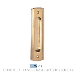 TRADCO 1575 SLIDING DOOR PULL 150 X 43MM POLISHED BRASS