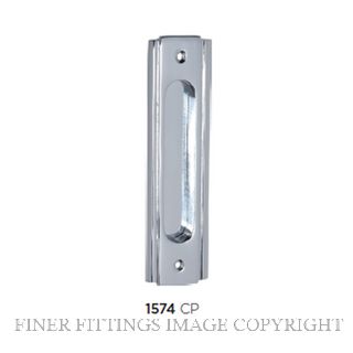 TRADCO 1574 SLIDING DOOR PULL 150 X 43MM CHROME PLATE