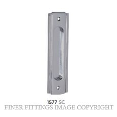 TRADCO 1577 SLIDING DOOR PULL 150 X 43MM SATIN CHROME