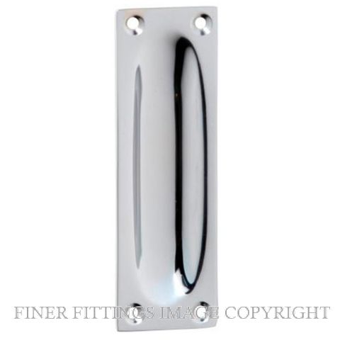 TRADCO 1588 FLUSH PULL 88 X 28MM CHROME PLATE