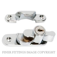 TRADCO 1608 SASH FASTENER KEY OPERATED CHROME PLATE