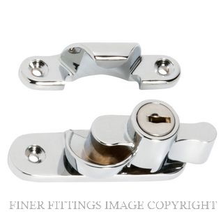 TRADCO 1608 SASH FASTENER KEY OPERATED CHROME PLATE