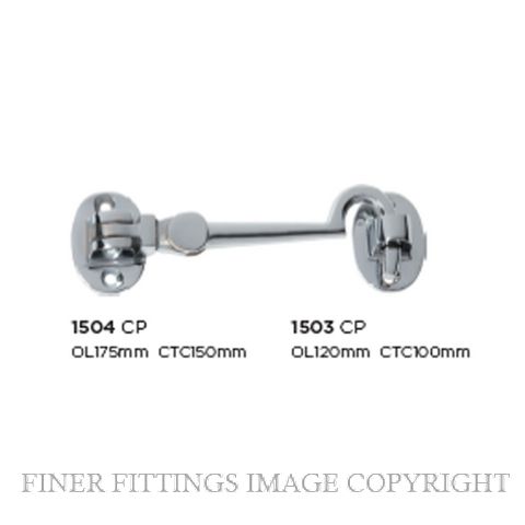 TRADCO 1503 - 1504 CABIN HOOKS CHROME PLATE