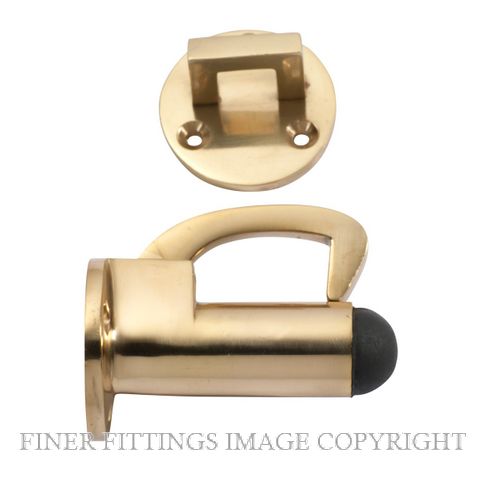 TRADCO 1511 HOOK DOOR STOP POLISHED BRASS