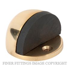 TRADCO 1512 DOOR STOP OVAL POLISHED BRASS