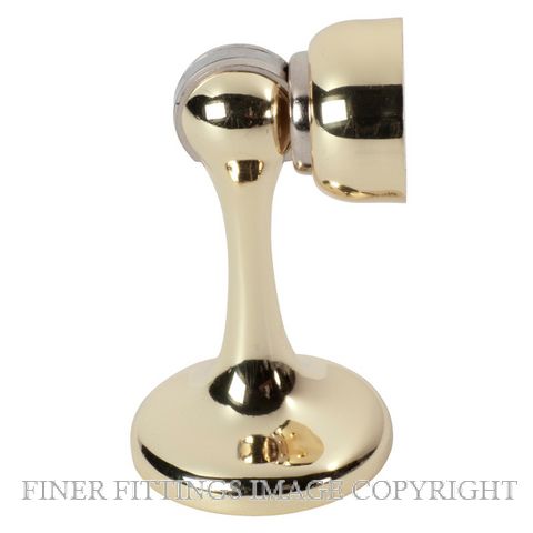 TRADCO 1536 DOOR STOP MAGNETIC POLISHED BRASS