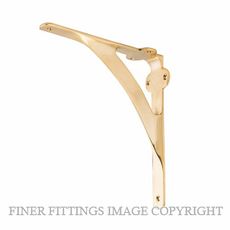 TRADCO 1540-1542 SHELF BRACKETS POLISHED BRASS