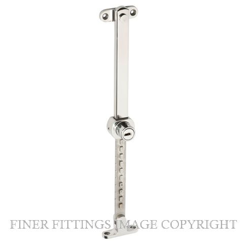 TRADCO 1676 TELESCOPIC STAY KEY LOCKED POLISHED STAINLESS