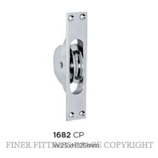 TRADCO 1682 SASH PULLEY CHROME PLATE