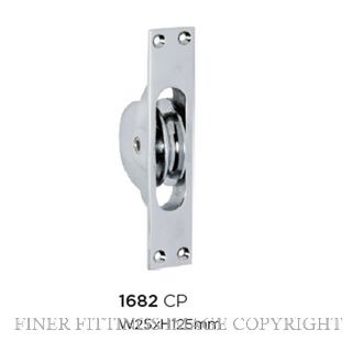 TRADCO 1682 SASH PULLEY CHROME PLATE