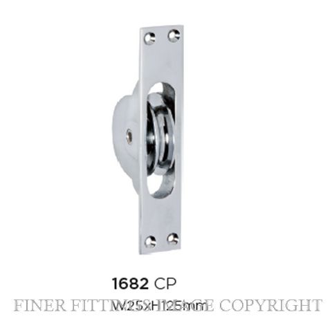 TRADCO 1682 SASH PULLEY CHROME PLATE