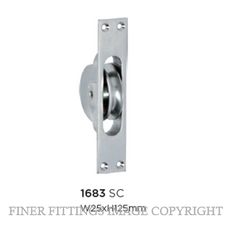 TRADCO 1683 SASH PULLEY SATIN CHROME