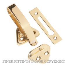 TRADCO 1685 HOPPER WINDOW CATCH POLISHED BRASS