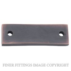 TRADCO 1695 ADAPTOR PLATE SQUARE FASTENER ANTIQUE COPPER