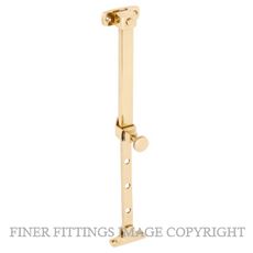 TRADCO 1700 TELESCOPIC STAY 200-295MM POLISHED BRASS