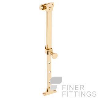 TRADCO 1700 TELESCOPIC STAY 200-295MM POLISHED BRASS