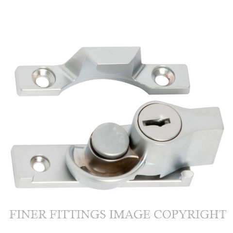 TRADCO 1624 SASH FASTENER KEY OPERATED SATIN CHROME