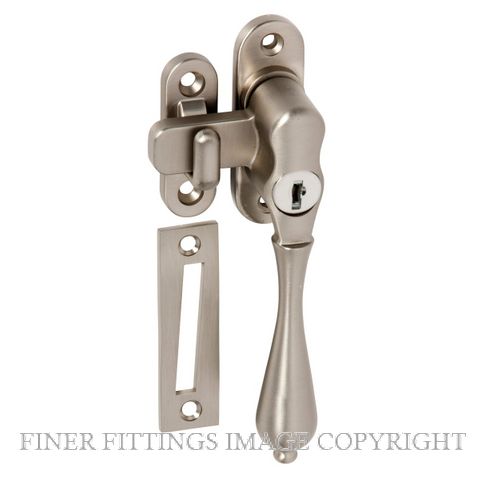 TRADCO 1779 CASEMENT FASTENER KEY OPERATED RH SATIN CHROME