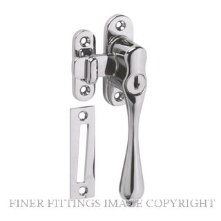 TRADCO 1777 CASEMENT FASTENER KEY OPERATED RH CHROME PLATE