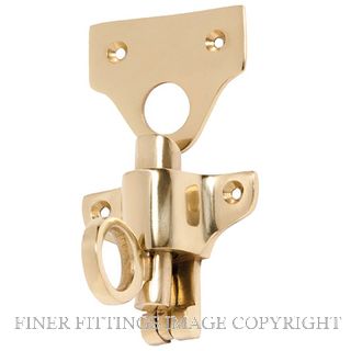 TRADCO 1781 FANLIGHT CATCH POLISHED BRASS