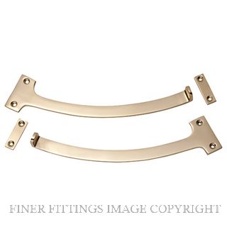 TRADCO 1783 FANLIGHT STOP (PAIR) POLISHED BRASS