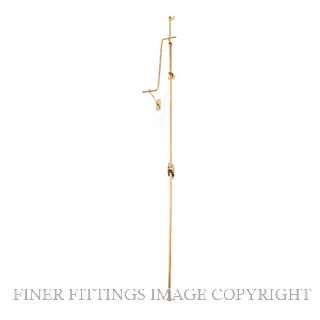 TRADCO 1784 FANLIGHT WINDOW OPERATOR 900MM ROD POLISHED BRASS