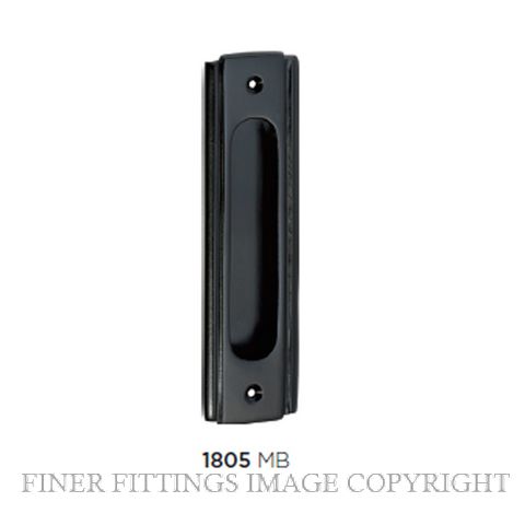 TRADCO 1805 SLIDING DOOR PULL MATT BLACK