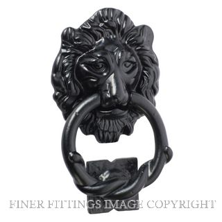 TRADCO 1810 LION DOOR KNOCKER MI MATT BLACK