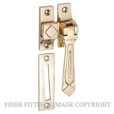 TRADCO 1738 CASEMENT FASTENER -DECO POLISHED BRASS