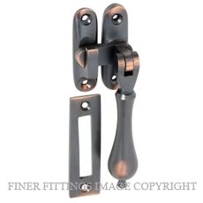 TRADCO 1740 CASEMENT FASTENER TEARDROP ANTIQUE COPPER