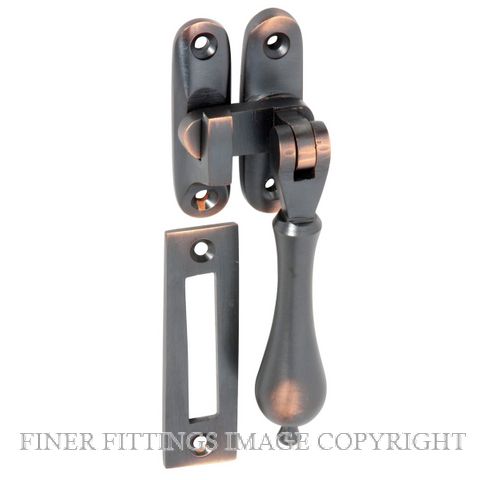 TRADCO 1740 CASEMENT FASTENER TEARDROP ANTIQUE COPPER