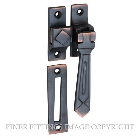 TRADCO 1748 CASEMENT FASTENER DECO ANTIQUE COPPER