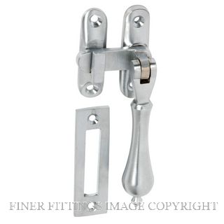 TRADCO 1752 CASEMENT FASTENER LONG THROW SATIN CHROME