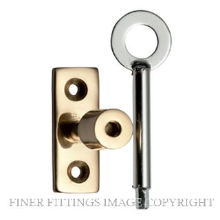 TRADCO 1766 LOCKING PIN POLISHED BRASS