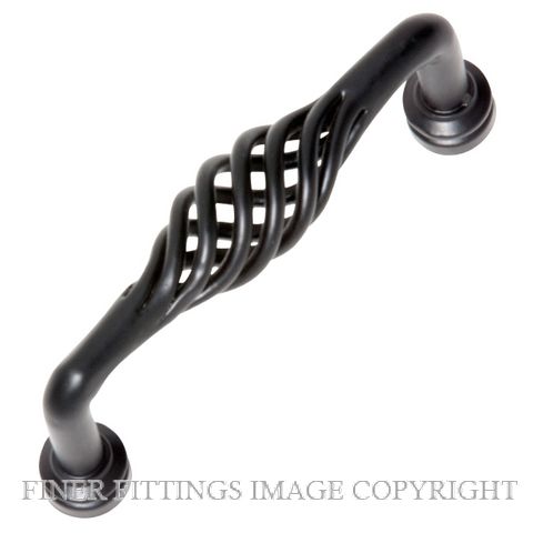 TRADCO 1848 - 3087 WIRE TWIST PULL HANDLES MATT BLACK