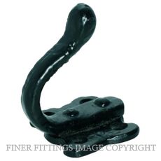 TRADCO 1880 SINGLE ROBE HOOK MI MATT BLACK