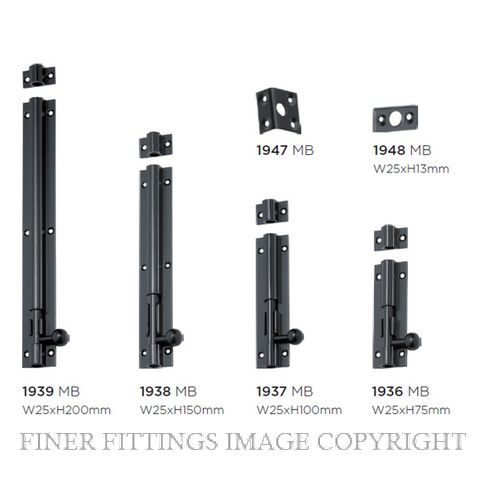 TRADCO 7.5MM SHOOT BARREL BOLTS MATT BLACK