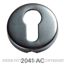 TRADCO 2041 EURO CYLINDER ESCUTCHEON SB ANTIQUE COPPER