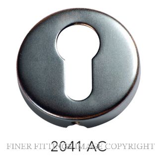 TRADCO 2041 EURO CYLINDER ESCUTCHEON SB ANTIQUE COPPER