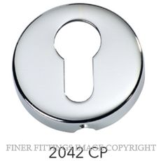 TRADCO 2042 EURO CYLINDER ESCUTCHEON SB CHROME PLATE