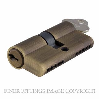 TRADCO 2049 EURO CYLINDER (C4) DOUBLE 60MM ANTIQUE BRASS