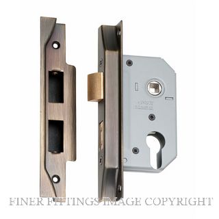 TRADCO REBATED EURO LOCK ANTIQUE BRASS