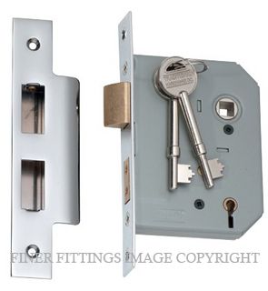 TRADCO 2166 5 LEVER LOCK CHROME PLATE