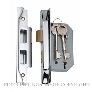 TRADCO 2170 REBATED 5 LEVER LOCK CHROME PLATE