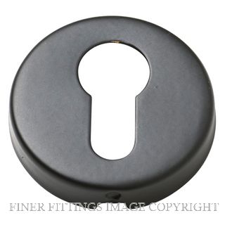 TRADCO 2057 EURO CYLINDER ESCUTCHEON MB MATT BLACK